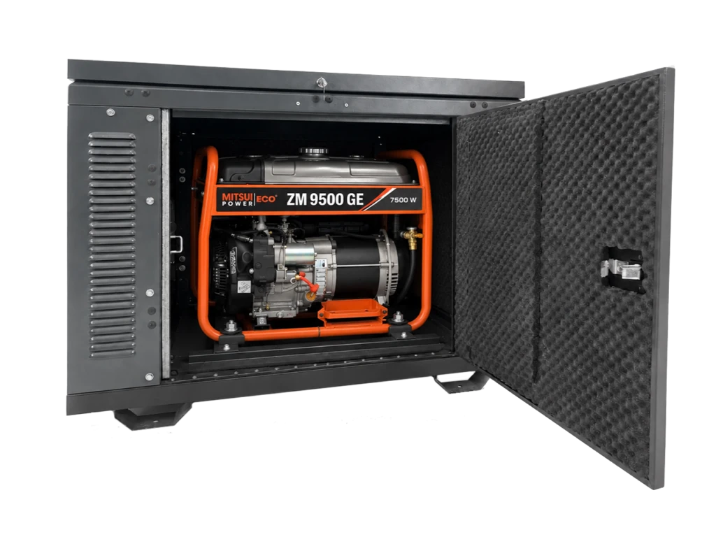 Двухтопливный электрогенератор MITSUI ZM 9500 GE в супертихом шумозащитном кожухе, 7,5 кВт, с зимним пакетом