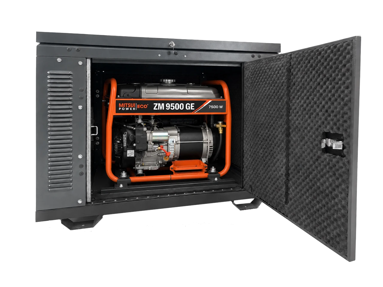 Двухтопливный электрогенератор <b>MITSUI ZM 9500 GE в супертихом шумозащитном кожухе, 7,5 кВт</b>, с зимним пакетом.