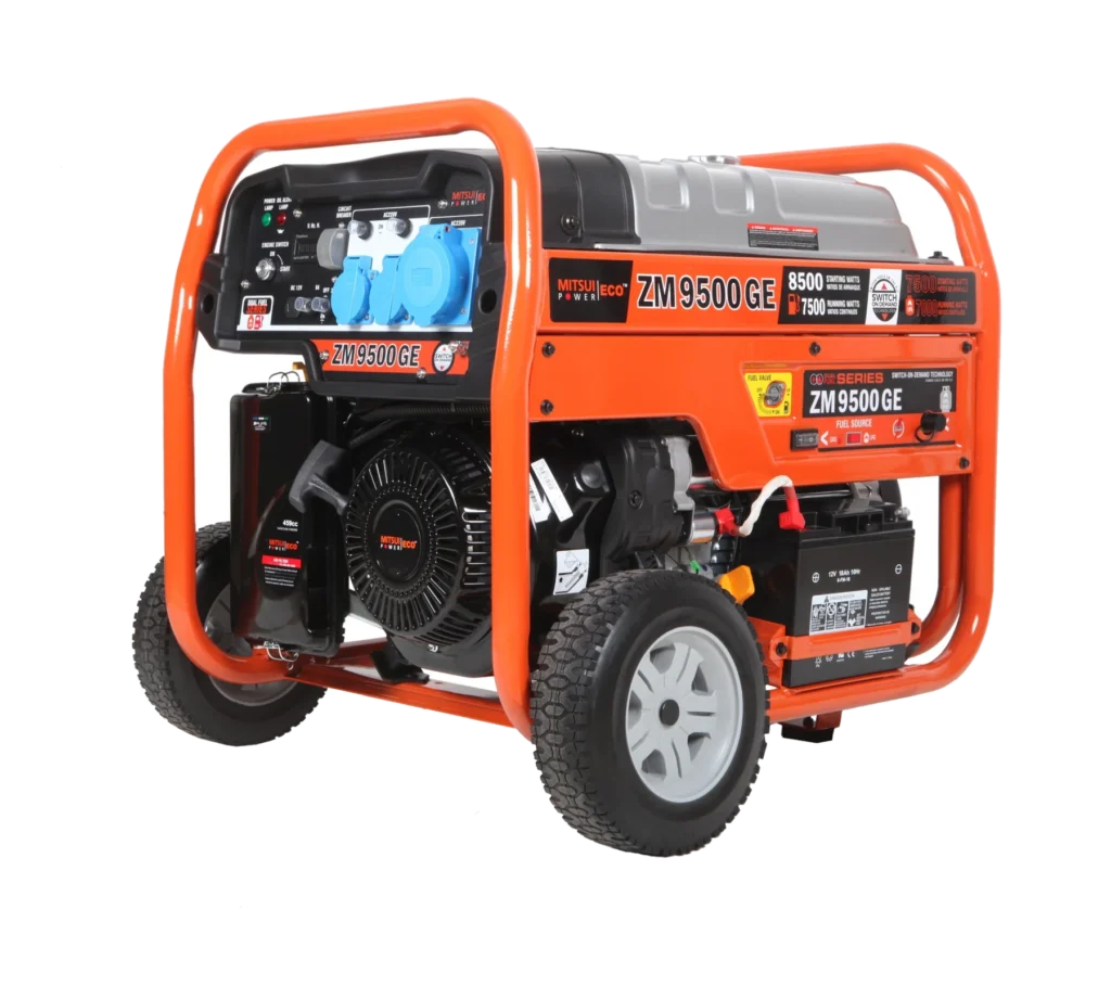 Двухтопливный электрогенератор MITSUI ZM 9500 GE, 7,5 кВт